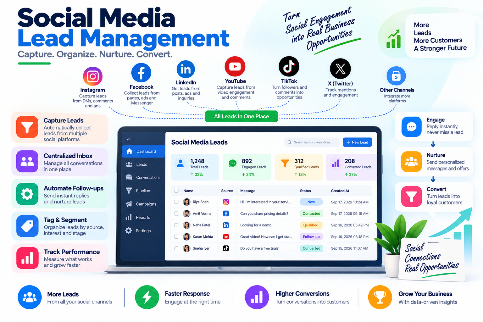 Social Media Lead Management blog category